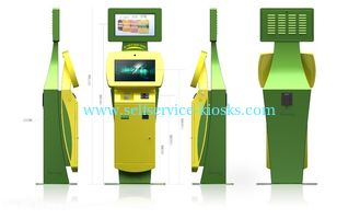22 Inch LCD Monitor Innovative and Smart Bill Payment Kiosk for Ticketing / Card Printing